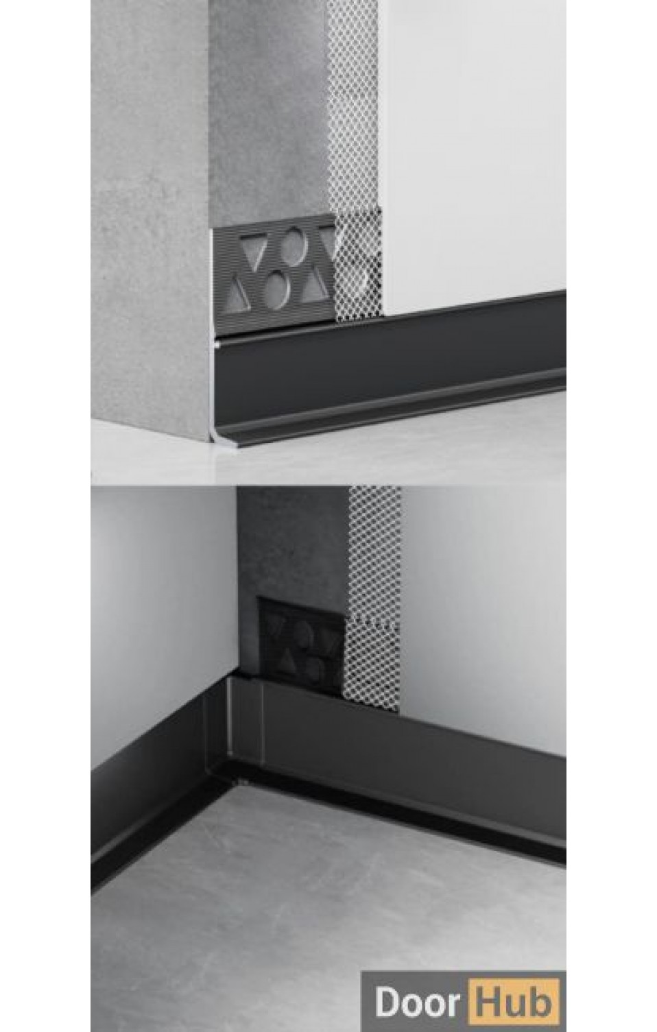 2cm No-Groove Skirting Board | FLL-A-30-A2 Ultra-Slim Plaster-Free Baseboard | DoorHub UAE